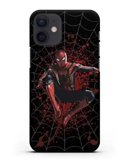 Чехол с иллюстрацией Человек Паук силиконовый для iPhone 12 mini