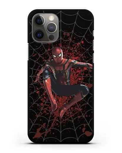Чехол с иллюстрацией Человек Паук силиконовый для iPhone 12 Pro