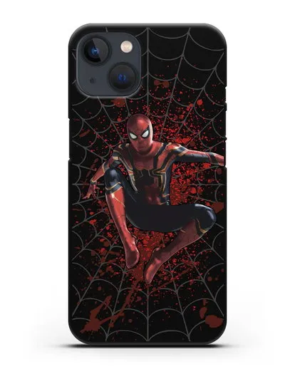 Чехол с иллюстрацией Человек Паук силиконовый для iPhone 13