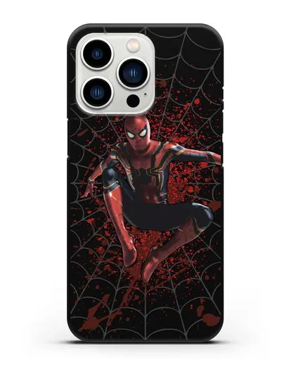 Чехол с иллюстрацией Человек Паук силиконовый для iPhone 13 Pro
