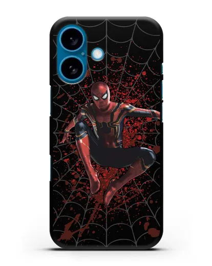 Чехол с иллюстрацией Человек Паук силиконовый для iPhone 16