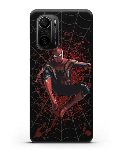 Чехол с иллюстрацией Человек Паук силиконовый для Xiaomi Poco F3