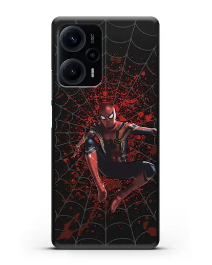 Чехол с иллюстрацией Человек Паук силиконовый для Xiaomi Poco F5