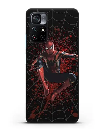 Чехол с иллюстрацией Человек Паук силиконовый для Xiaomi Poco M4 Pro 5G