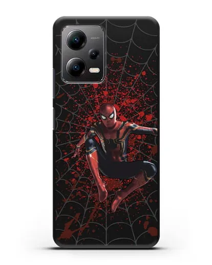 Чехол с иллюстрацией Человек Паук силиконовый для Xiaomi Poco X5