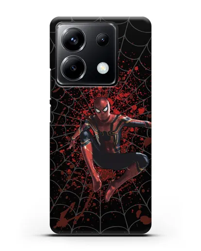 Чехол с иллюстрацией Человек Паук силиконовый для Xiaomi Poco X6