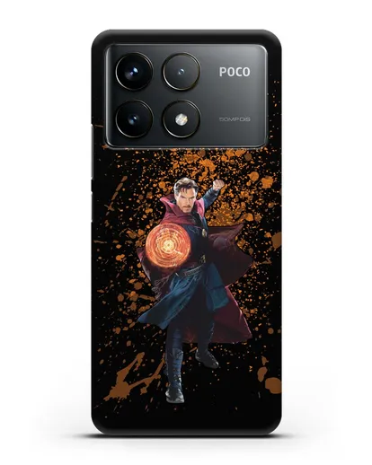 Чехол с иллюстрацией Доктор Стрэндж силиконовый для Xiaomi Poco F6 Pro