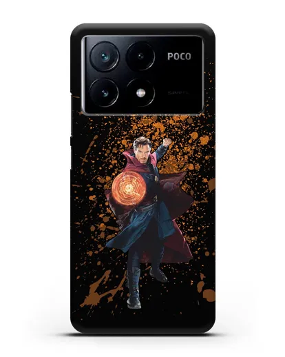 Чехол с иллюстрацией Доктор Стрэндж силиконовый для Xiaomi Poco X6 Pro