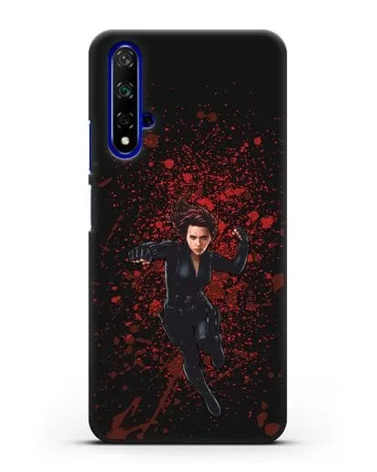 Чехол с иллюстрацией Чёрная Вдова силиконовый для Honor 20
