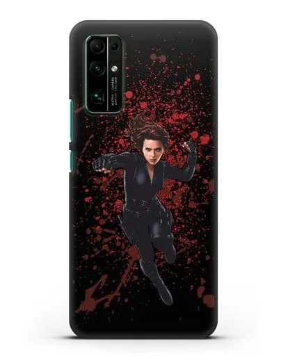 Чехол с иллюстрацией Чёрная Вдова силиконовый для Honor 30