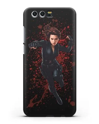Чехол с иллюстрацией Чёрная Вдова силиконовый для Honor 9