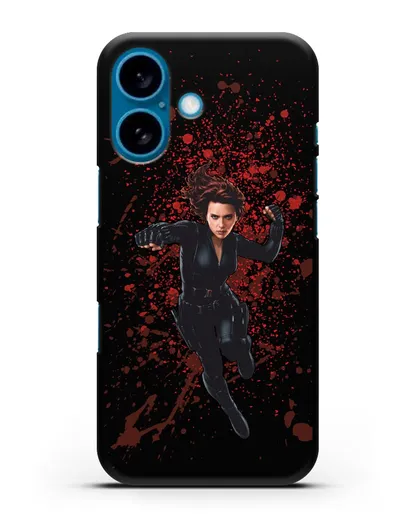 Чехол с иллюстрацией Чёрная Вдова силиконовый для iPhone 16