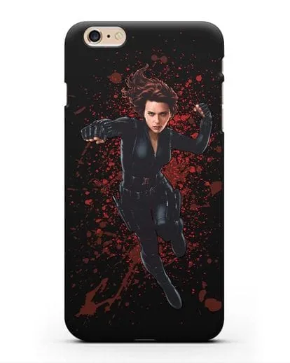 Чехол с иллюстрацией Чёрная Вдова силиконовый для iPhone 6s Plus