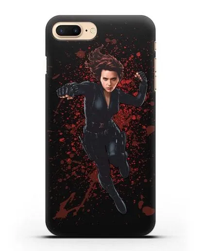 Чехол с иллюстрацией Чёрная Вдова силиконовый для iPhone 7 Plus