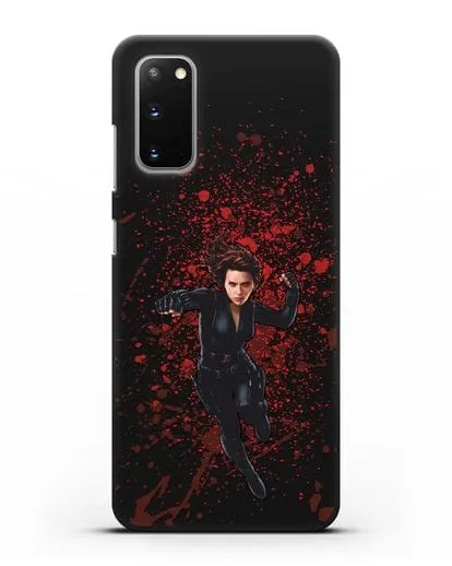 Чехол с иллюстрацией Чёрная Вдова силиконовый для Samsung Galaxy S20 [SM-G980F]