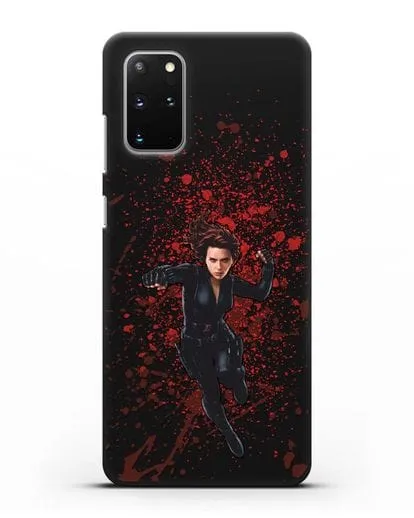 Чехол с иллюстрацией Чёрная Вдова силиконовый для Samsung Galaxy S20 Plus [SM-G985F]