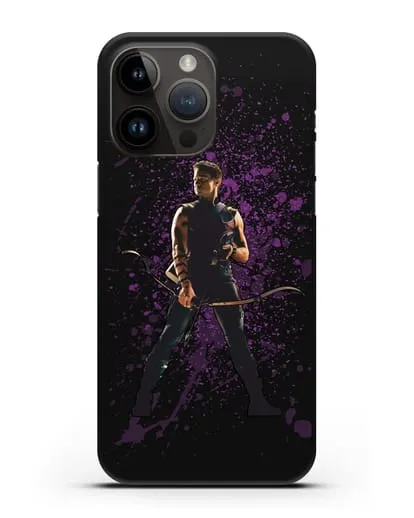 Чехол с иллюстрацией Соколиный Глаз силиконовый для iPhone 14 Pro Max