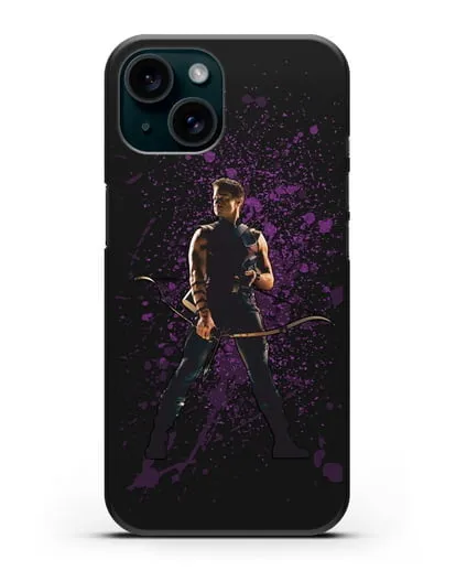 Чехол с иллюстрацией Соколиный Глаз силиконовый для iPhone 15