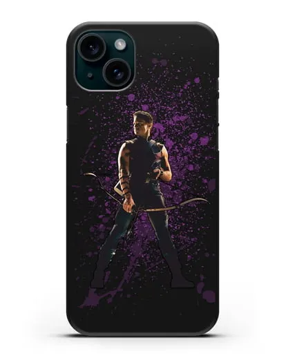 Чехол с иллюстрацией Соколиный Глаз силиконовый для iPhone 15 Plus