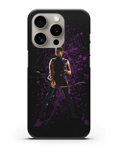 Чехол с иллюстрацией Соколиный Глаз силиконовый для iPhone 15 Pro