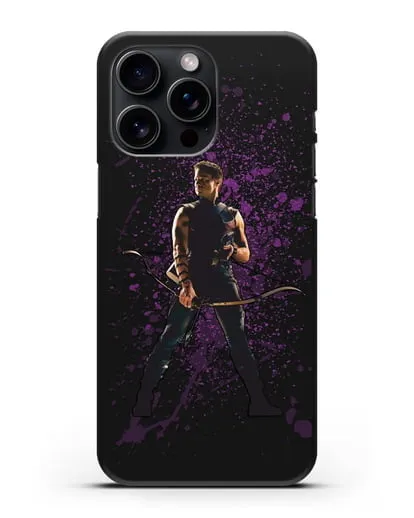 Чехол с иллюстрацией Соколиный Глаз силиконовый для iPhone 15 Pro Max