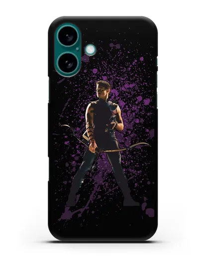 Чехол с иллюстрацией Соколиный Глаз силиконовый для iPhone 16 Plus