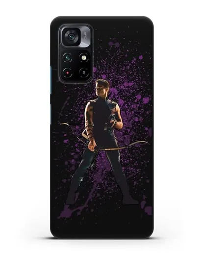 Чехол с иллюстрацией Соколиный Глаз силиконовый для Xiaomi Poco M4 Pro 5G