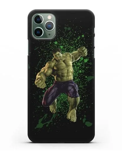 Чехол с иллюстрацией Халк силиконовый для iPhone 11 Pro