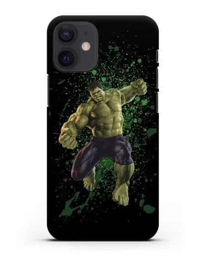 Чехол с иллюстрацией Халк силиконовый для iPhone 12 mini