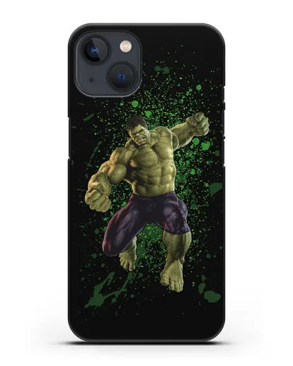 Чехол с иллюстрацией Халк силиконовый для iPhone 13 Mini