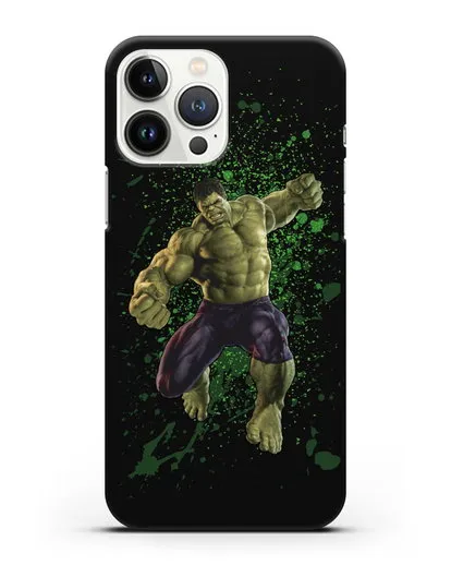 Чехол с иллюстрацией Халк силиконовый для iPhone 13 Pro Max