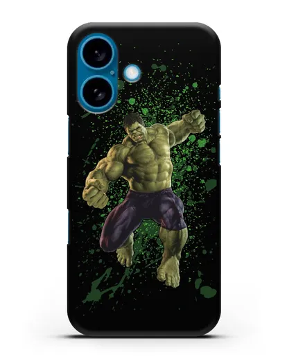 Чехол с иллюстрацией Халк силиконовый для iPhone 16