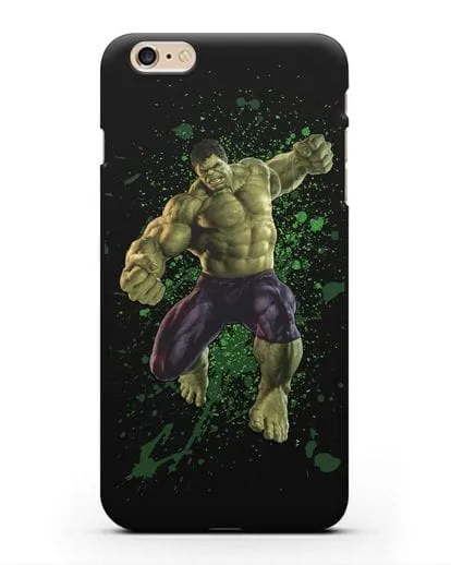 Чехол с иллюстрацией Халк силиконовый для iPhone 6 Plus