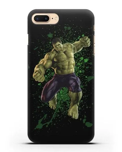 Чехол с иллюстрацией Халк силиконовый для iPhone 7 Plus