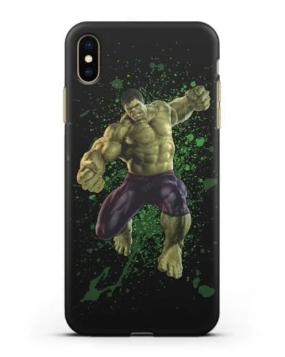 Чехол с иллюстрацией Халк силиконовый для iPhone XS Max