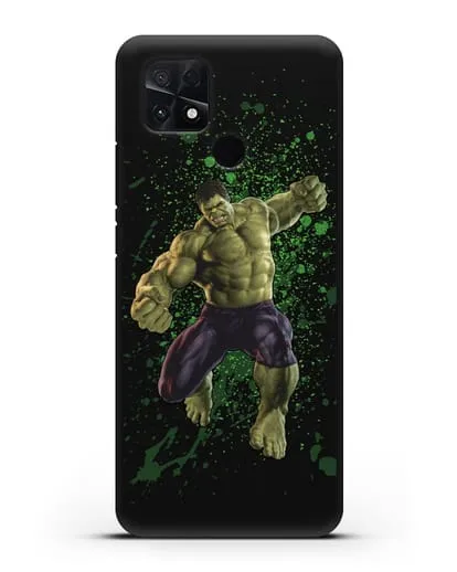 Чехол с иллюстрацией Халк силиконовый для Xiaomi Poco C40