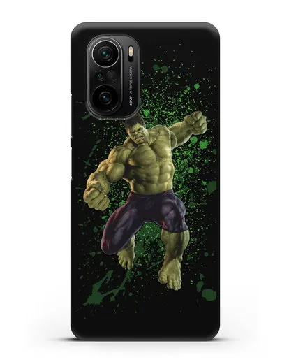 Чехол с иллюстрацией Халк силиконовый для Xiaomi Poco F3