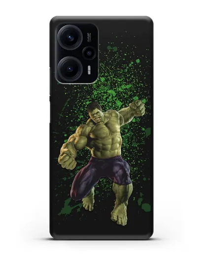 Чехол с иллюстрацией Халк силиконовый для Xiaomi Poco F5