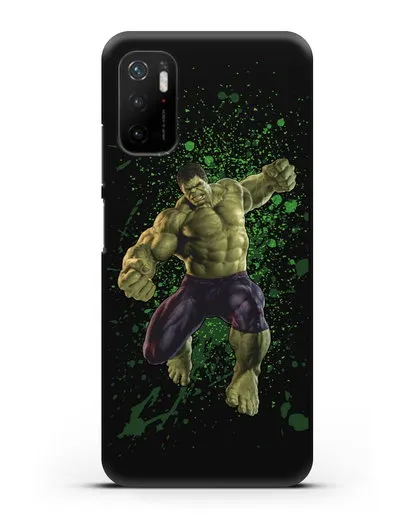 Чехол с иллюстрацией Халк силиконовый для Xiaomi Poco M3 Pro