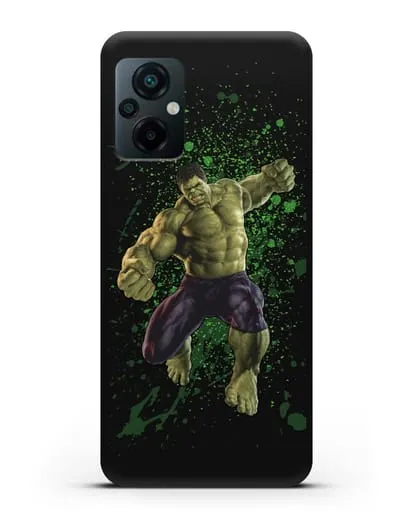 Чехол с иллюстрацией Халк силиконовый для Xiaomi Poco M5