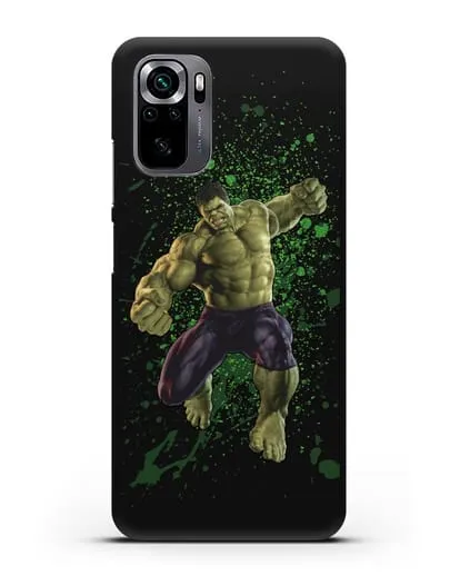 Чехол с иллюстрацией Халк силиконовый для Xiaomi Poco M5s