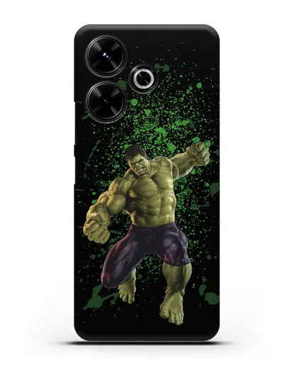 Чехол с иллюстрацией Халк силиконовый для Xiaomi Poco M6