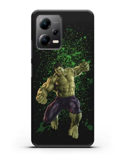 Чехол с иллюстрацией Халк силиконовый для Xiaomi Poco X5