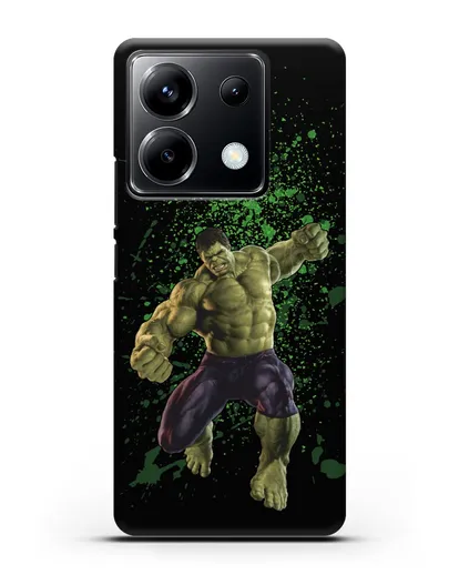 Чехол с иллюстрацией Халк силиконовый для Xiaomi Poco X6