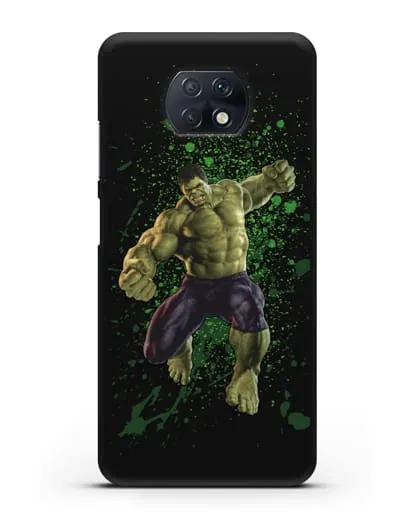 Чехол с иллюстрацией Халк силиконовый для Xiaomi Redmi Note 9T