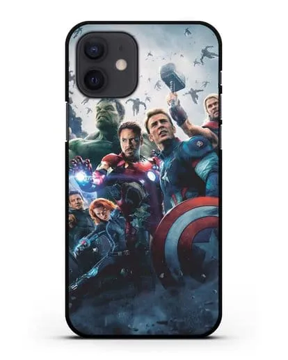 Чехол с иллюстрацией Мстители силиконовый для iPhone 12