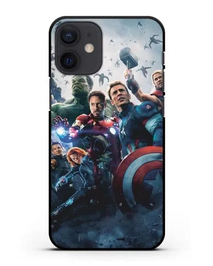 Чехол с иллюстрацией Мстители силиконовый для iPhone 12 mini