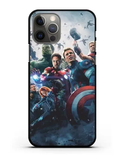 Чехол с иллюстрацией Мстители силиконовый для iPhone 12 Pro