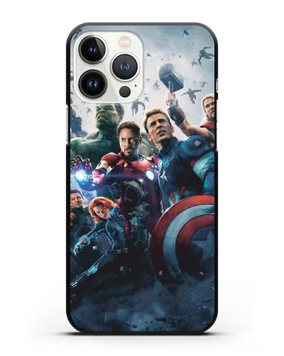 Чехол с иллюстрацией Мстители силиконовый для iPhone 13 Pro Max