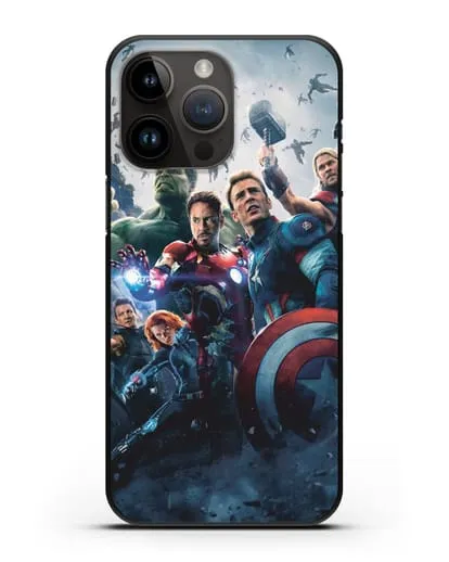 Чехол с иллюстрацией Мстители силиконовый для iPhone 14 Pro Max